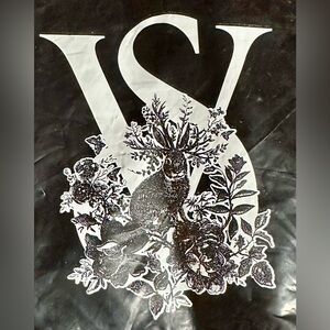 ISO!! Victoria's Secret Black and White Graphic blanket, with the pictured logo